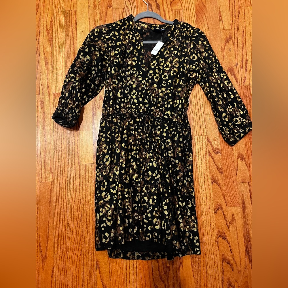 Womens GAP metallic print dress